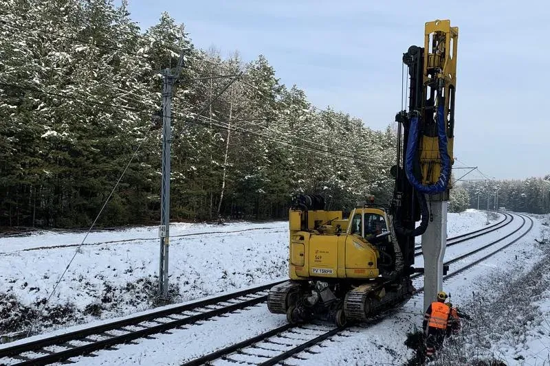 prace modernizacyjne na torach kolejowych
