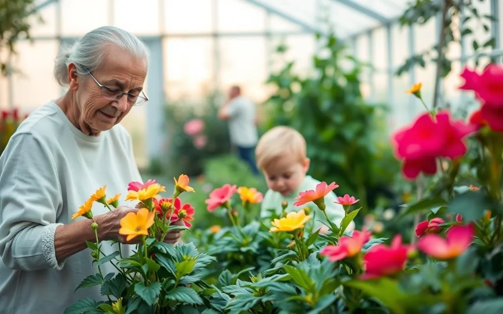 seniorzy uprawiający hortiterapię