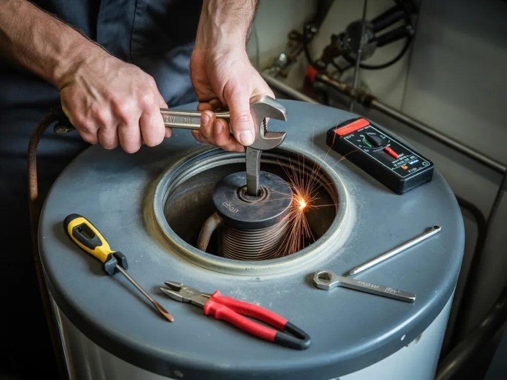 zakamieniona grzałka bojlera