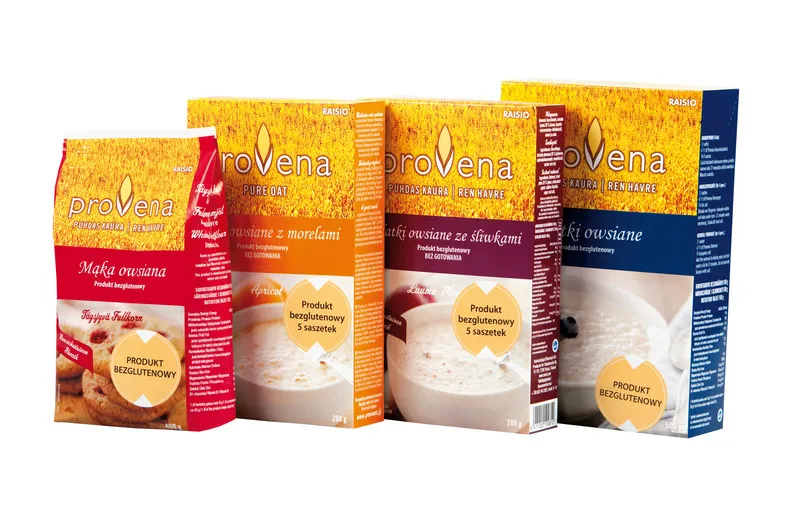 R&oacute;żnorodne produkty z certyfikowanego owsa bezglutenowego