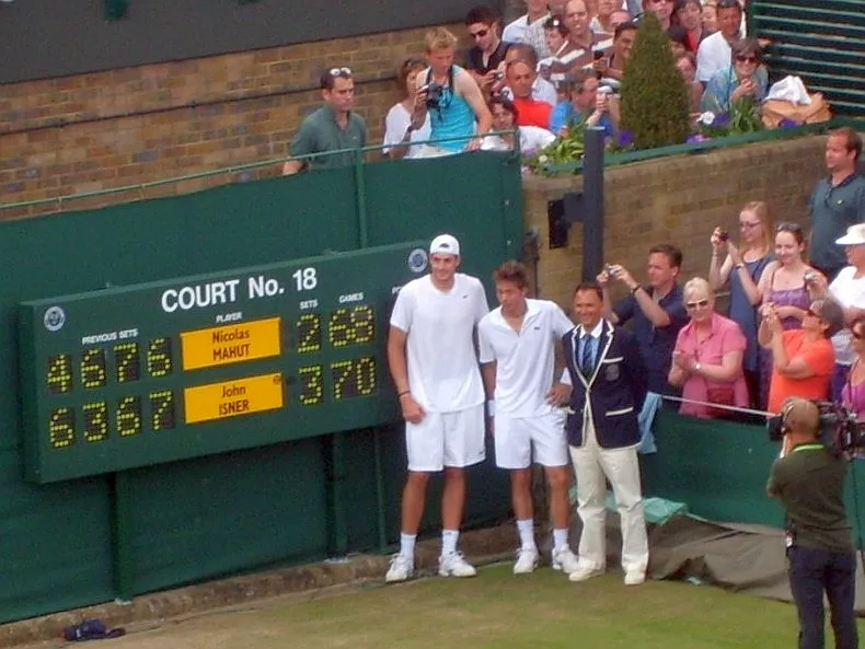 John Isner Nicolas Mahut Wimbledon 2010 mecz zdjęcie