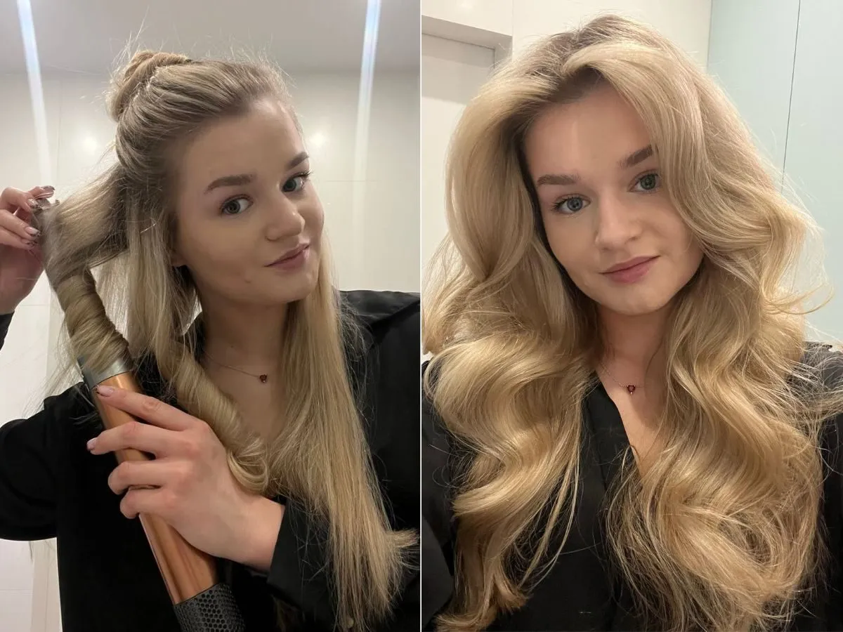 trwałe loki prostownicą