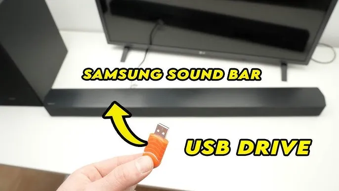 Pendrive podłączony do soundbara Samsung