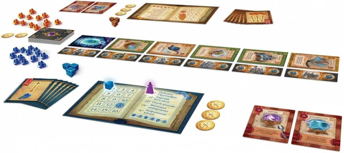 Księga Czar&oacute;w zawartość pudełka