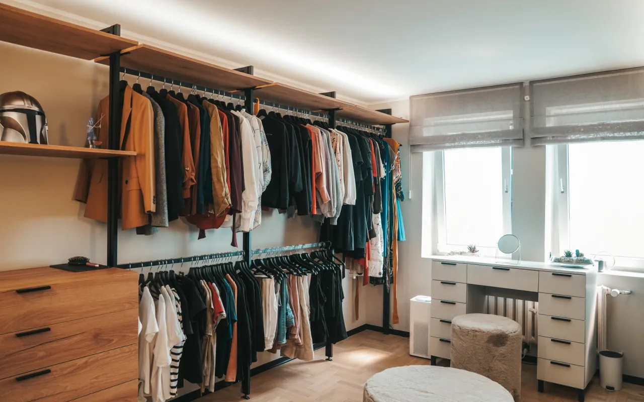 otwarta garderoba inspiracje