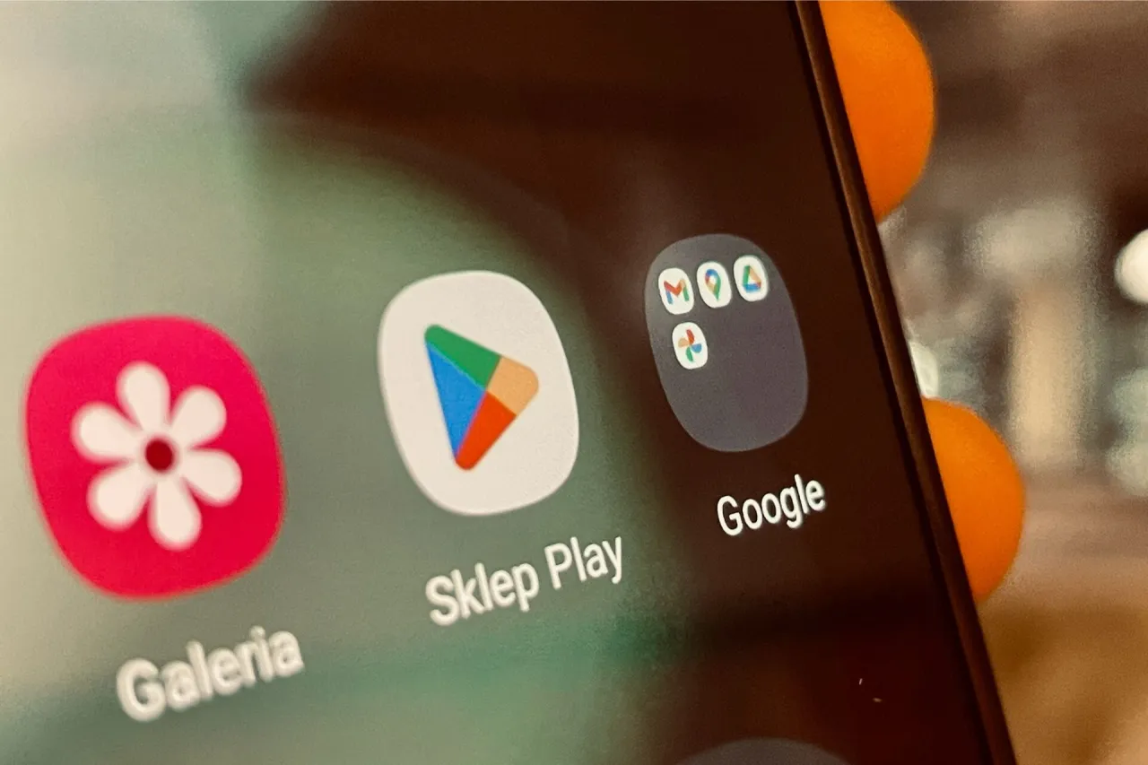Sklep Google Play ikona i interfejs