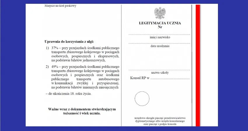 dokumenty do wniosku o legitymację szkolną
