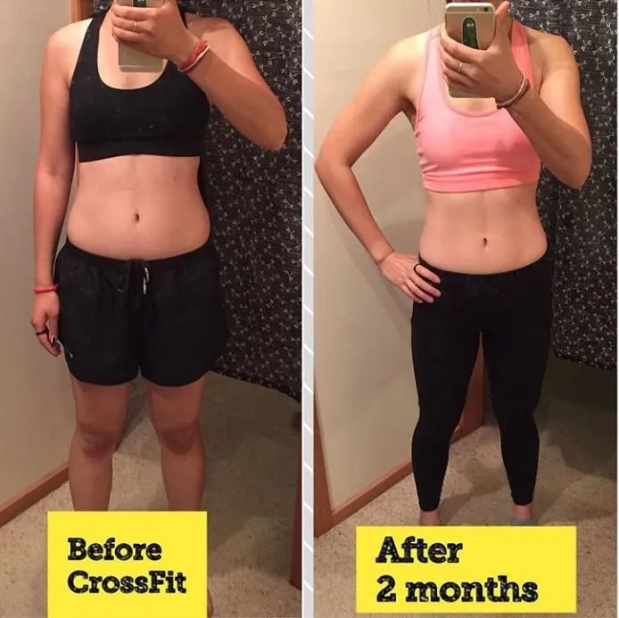 CrossFit transformacja przed i po