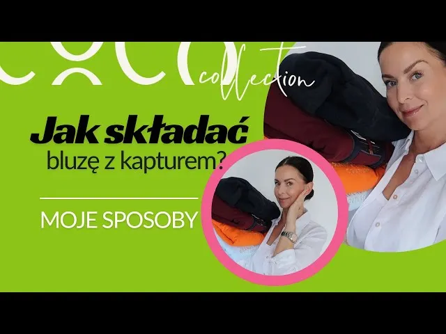 złożona bluza w kostkę i zwinięta w rulon