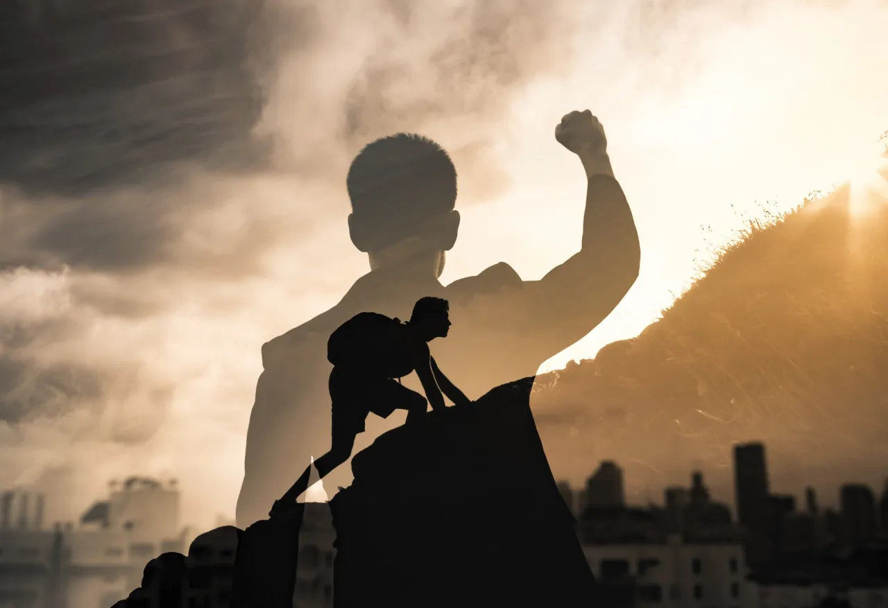 Ilustracja przedstawiająca r&oacute;żnicę między motywacją wewnętrzną (np. pasja) a zewnętrzną (np. pieniądze)