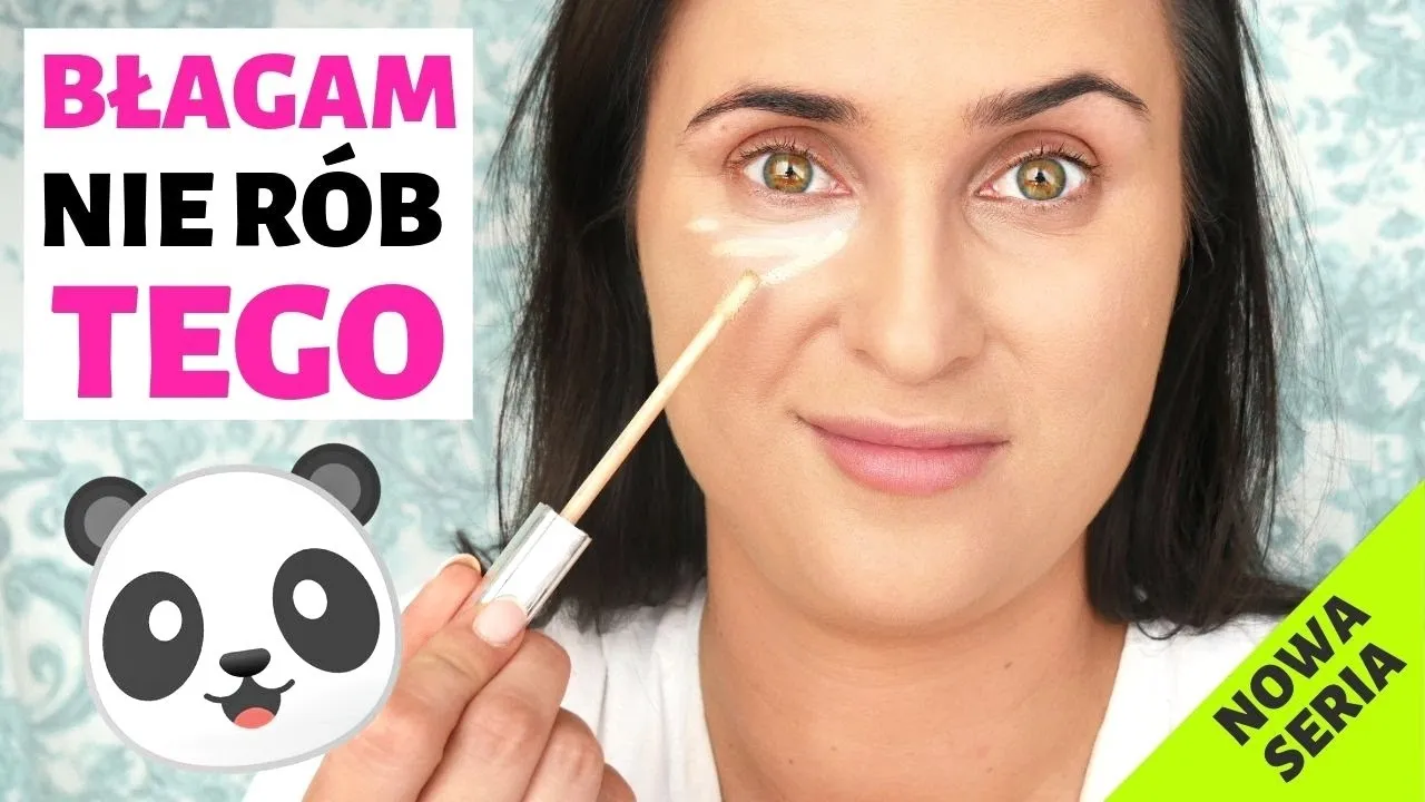 makijaż efekt odwróconej pandy