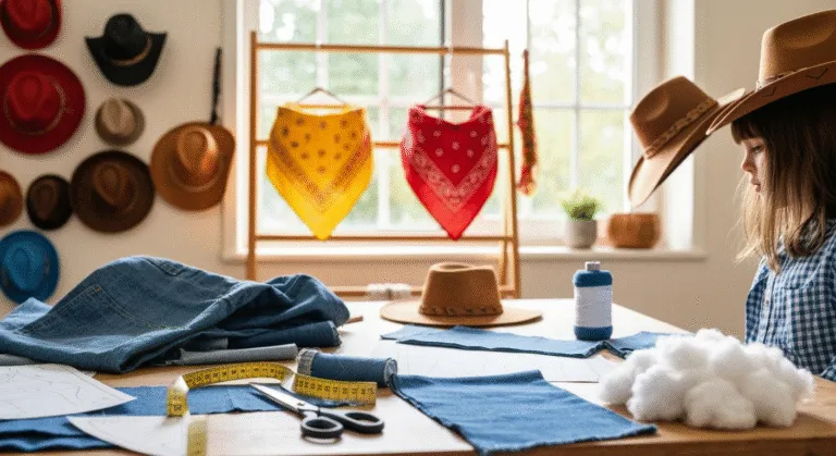 akcesoria stroju kowboja DIY