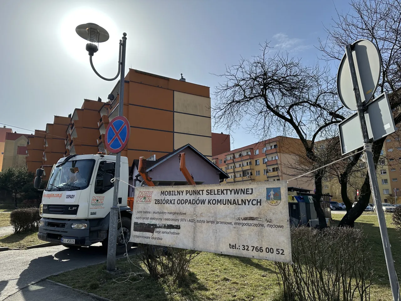 Mobilny punkt zbi&oacute;rki elektrośmieci