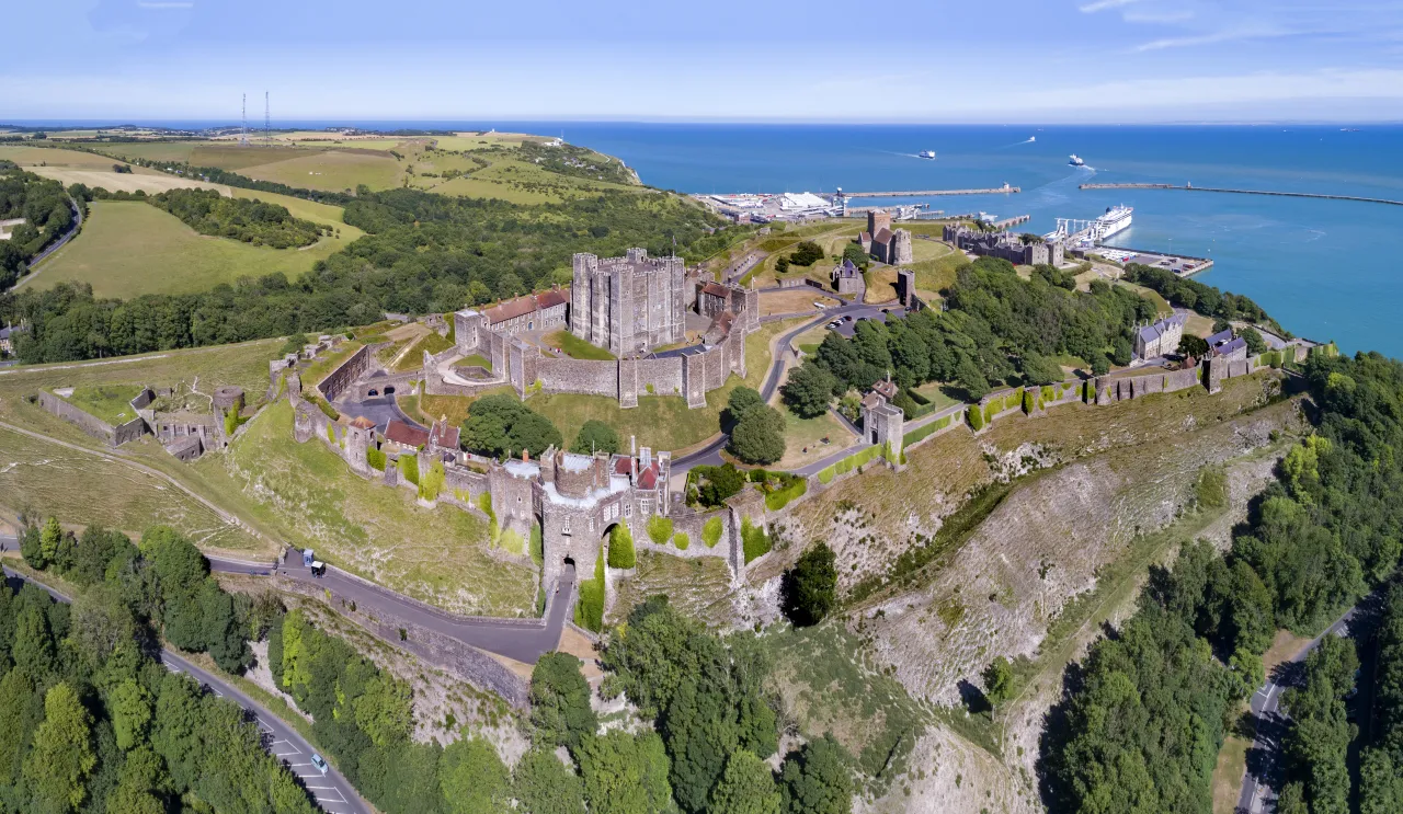 Dover Castle von oben