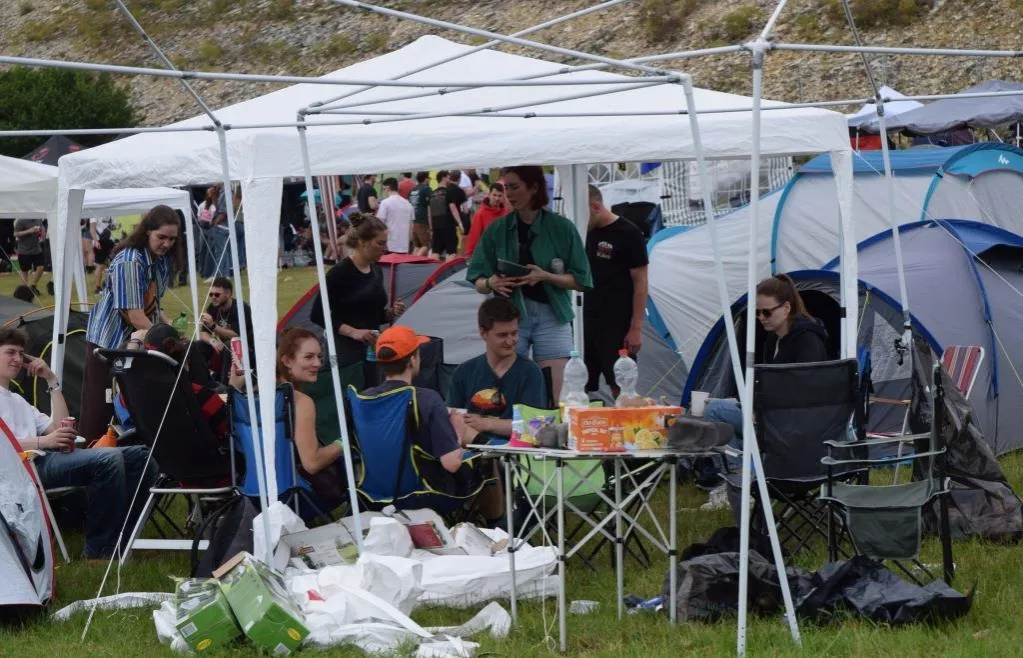 Camping auf dem Open Air am Berg Eichst&auml;tt Zeltplatz