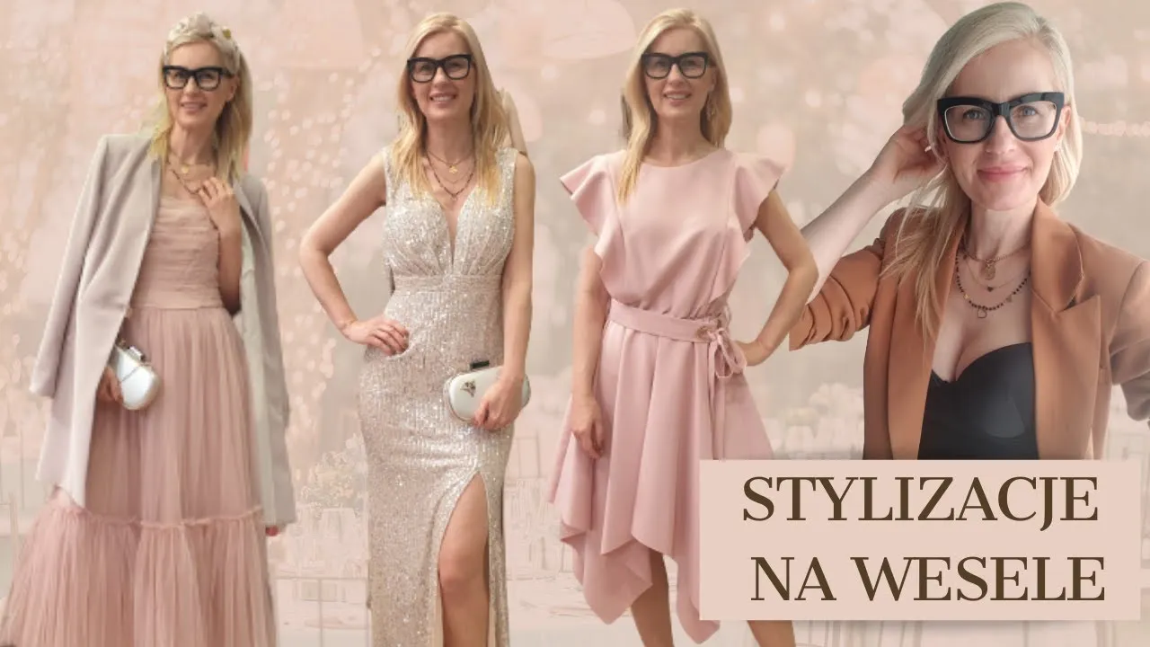 elegancka kobieta na weselu, stylizacje gości weselnych