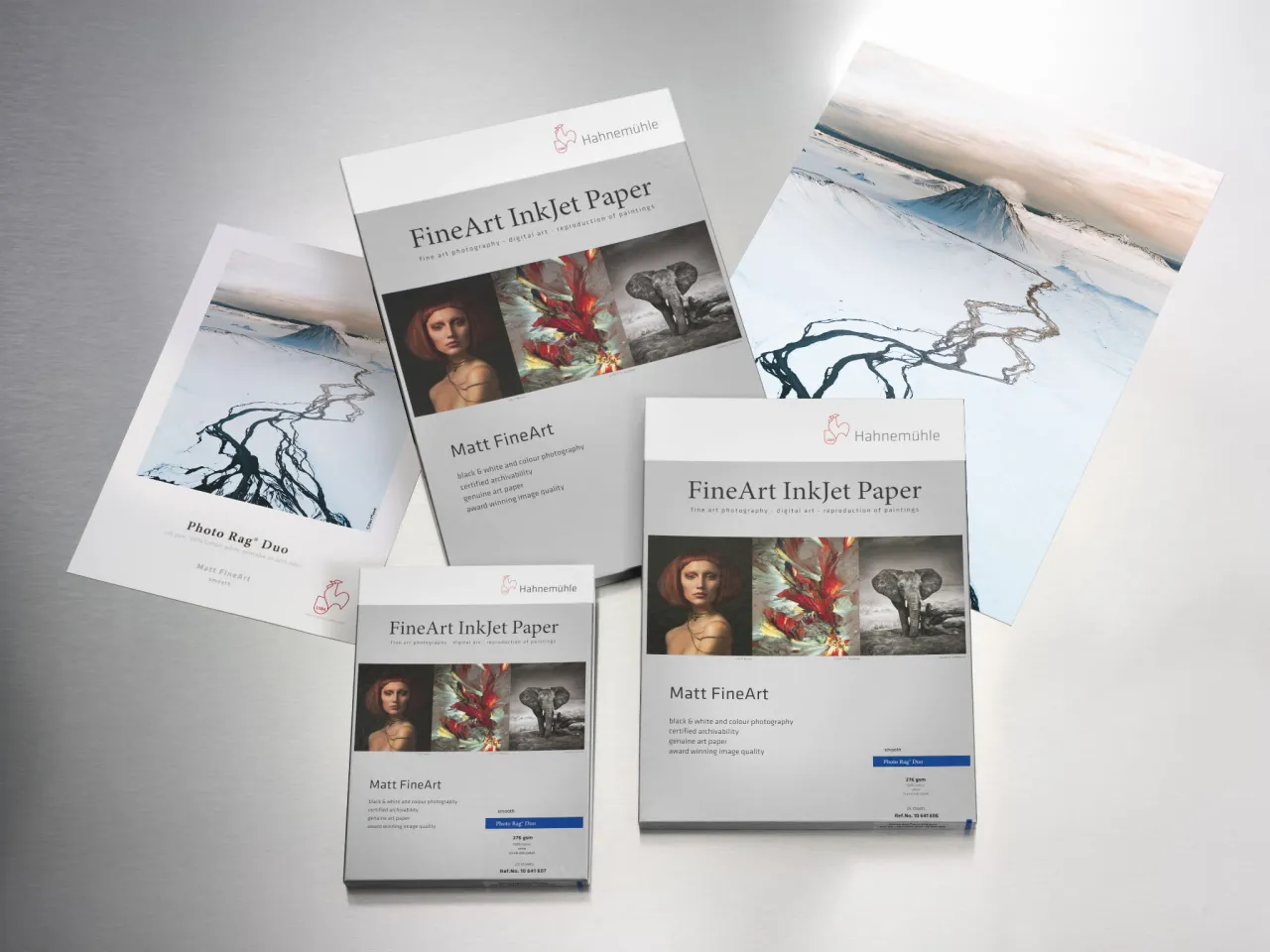 Przykłady wydruk&oacute;w Fine Art na papierze Hahnem&uuml;hle