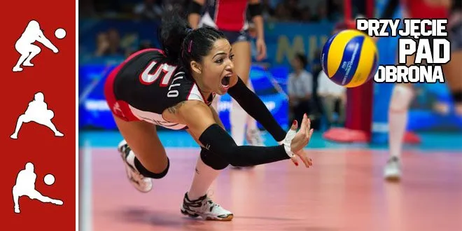 siatkówka libero w akcji