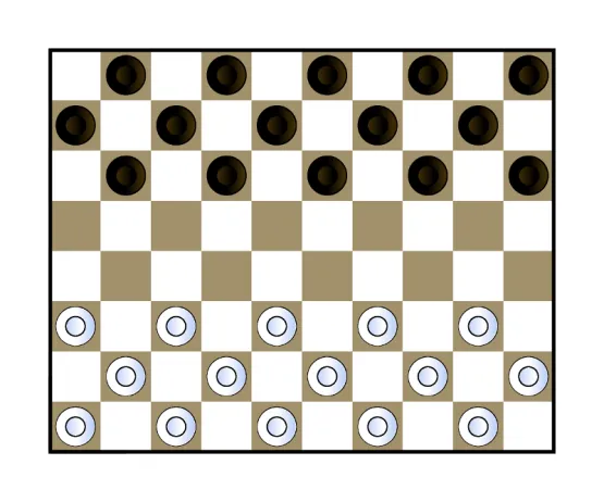 porównanie planszy warcabów klasycznych i międzynarodowych