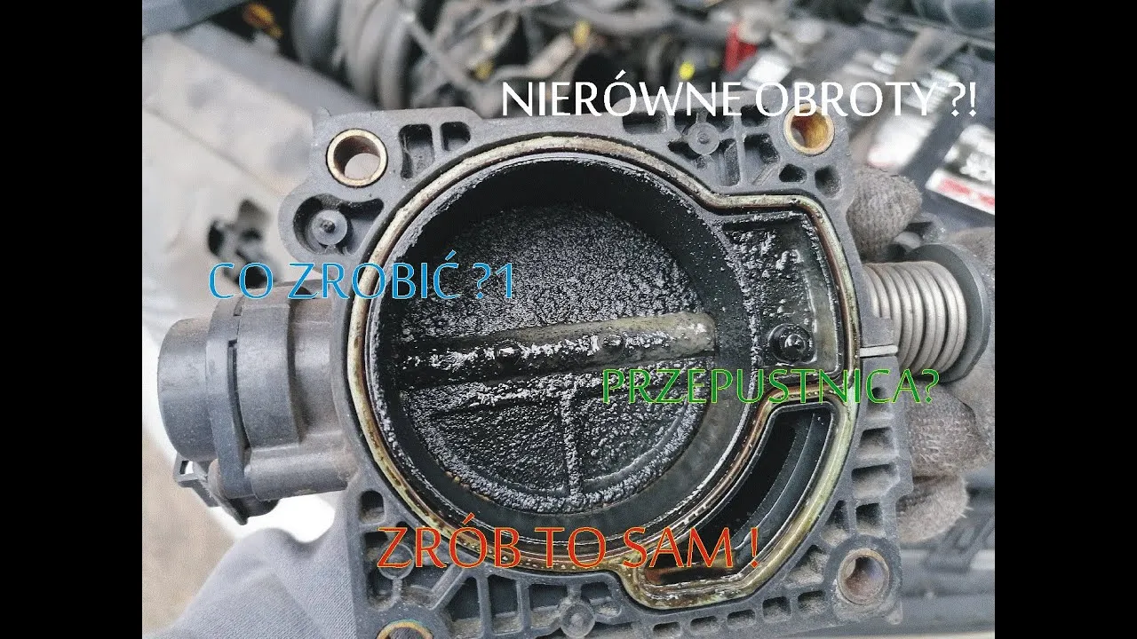 czyszczenie silnika krokowego przed i po