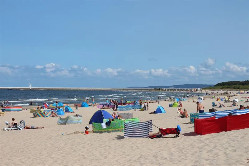 Plaża w Świnoujściu tunel