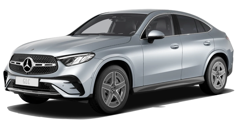Mercedes GLC Coupe 2023 widok z przodu i boku