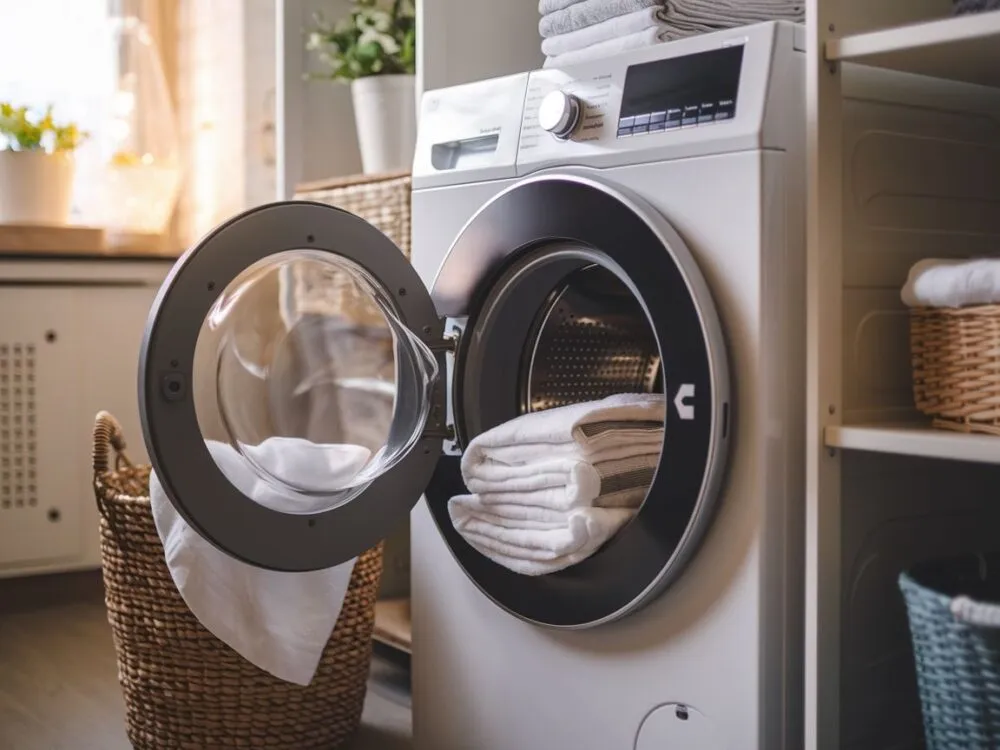 pranie ręczników segregacja i ładowanie pralki