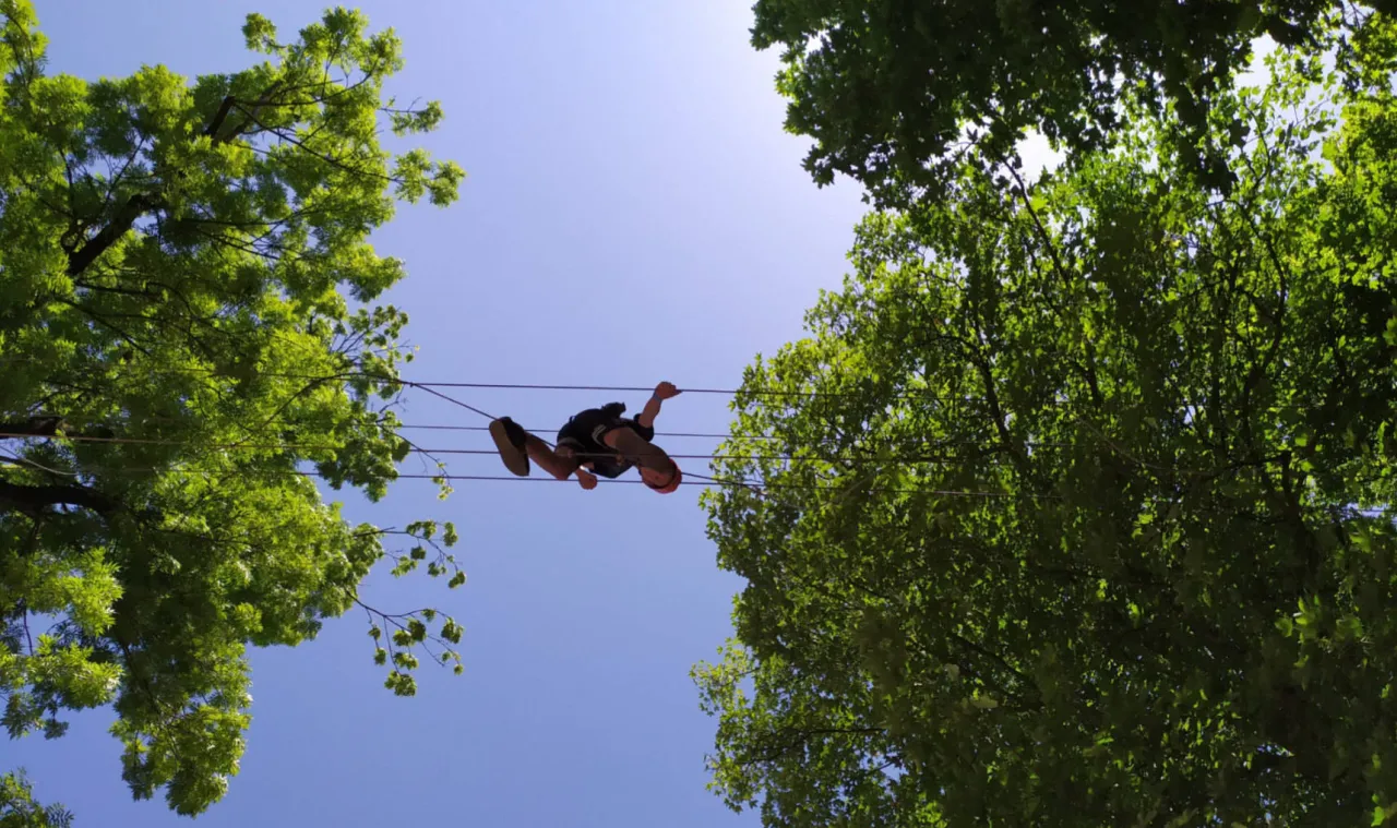 sprzęt asekuracyjny park linowy