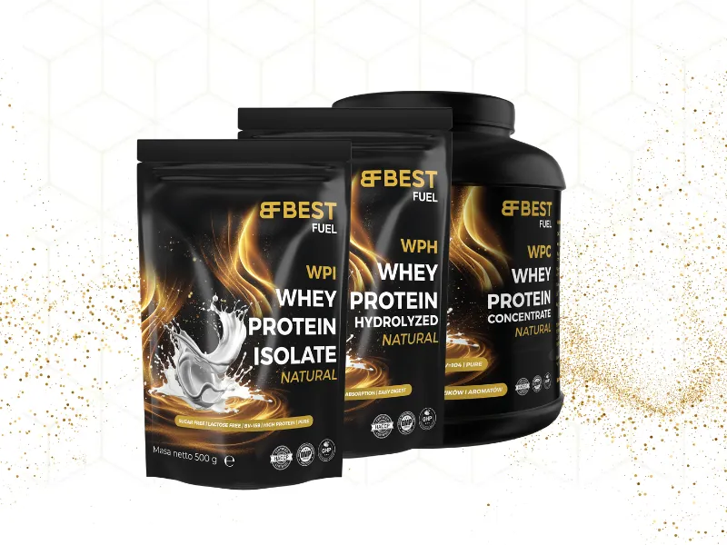 R&oacute;żne rodzaje odżywek białkowych