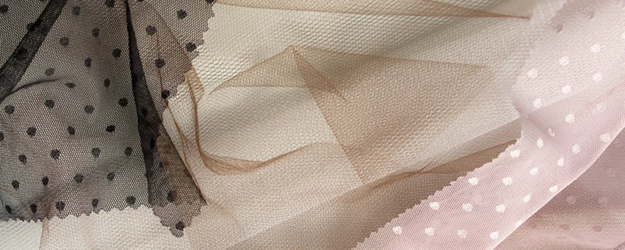 różne rodzaje tiulu do szycia