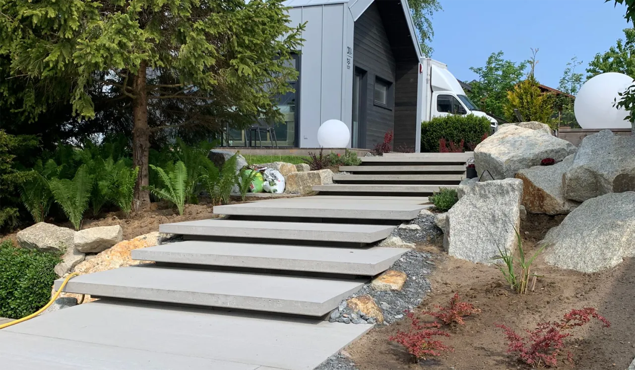 nowoczesne nawierzchnie podjazdowe i ogrodowe