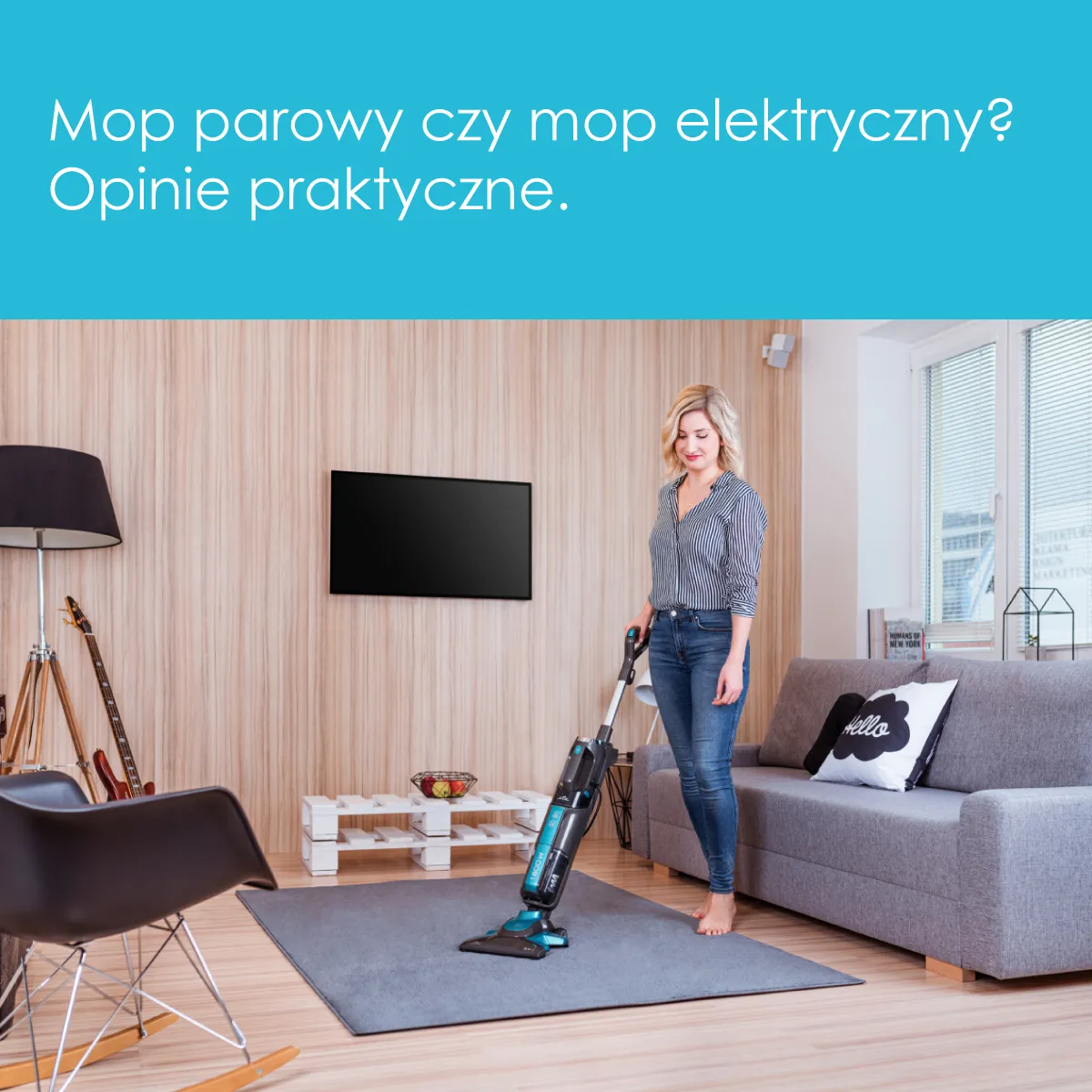 Zdjęcie Mop parowy czy elektryczny - który wybór zaskoczy Twoje podłogi?