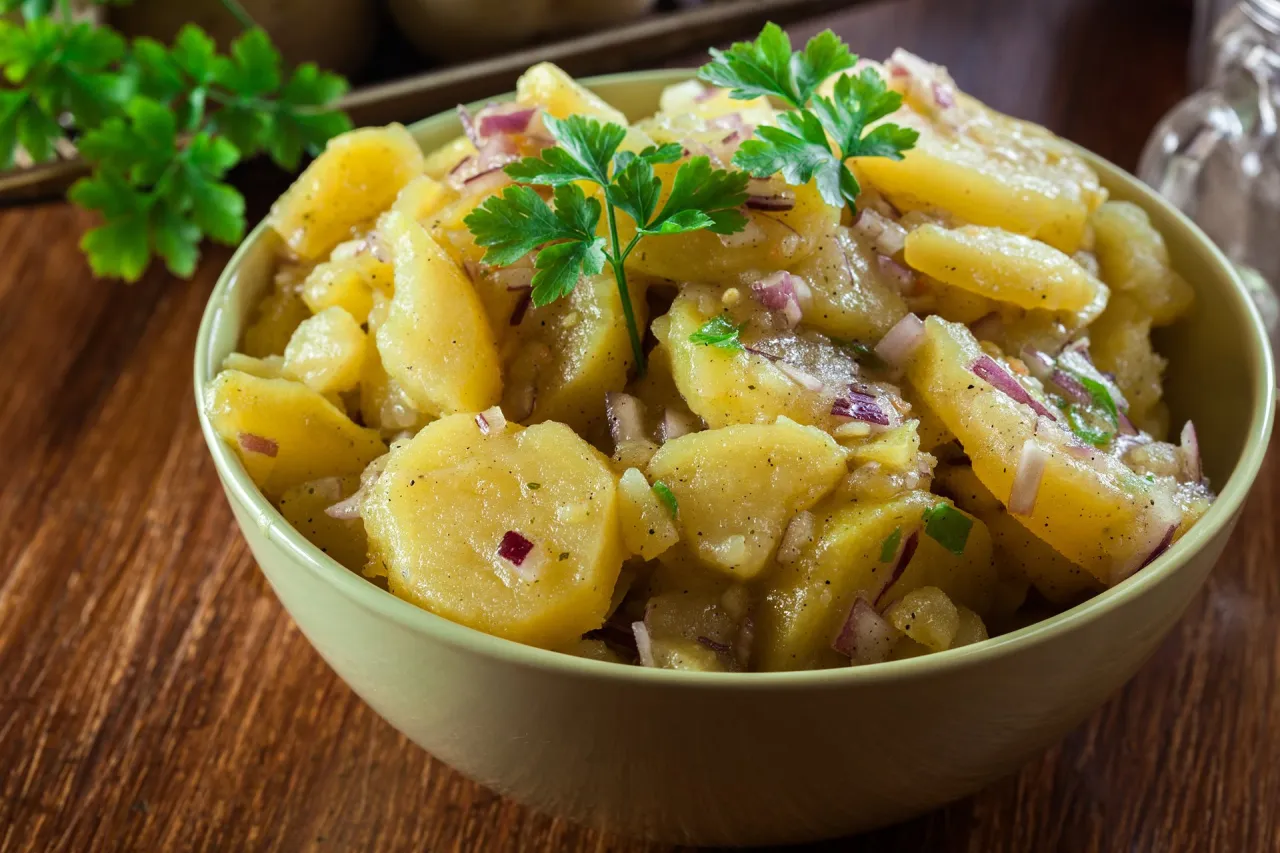 Insalata di patate alla tedesca senza maionese