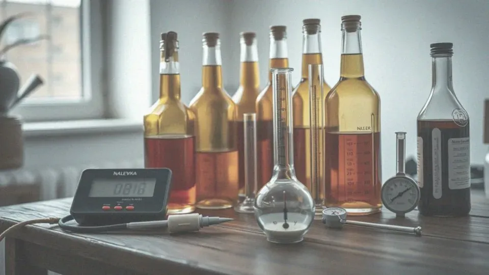 składniki do nalewki i wzór na obliczanie mocy