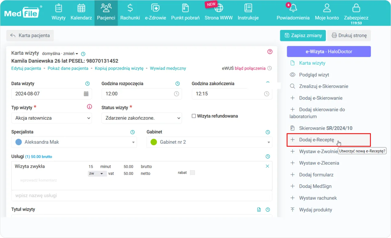 recepta roczna kalendarz