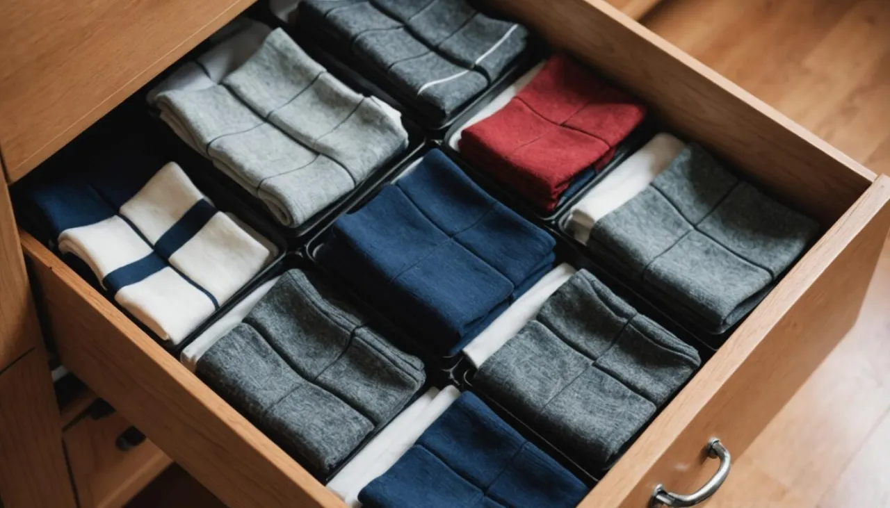 różne metody składania skarpetek porównanie