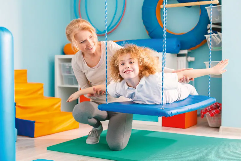 dziecko w terapii autyzm, gabinet terapeutyczny autyzm