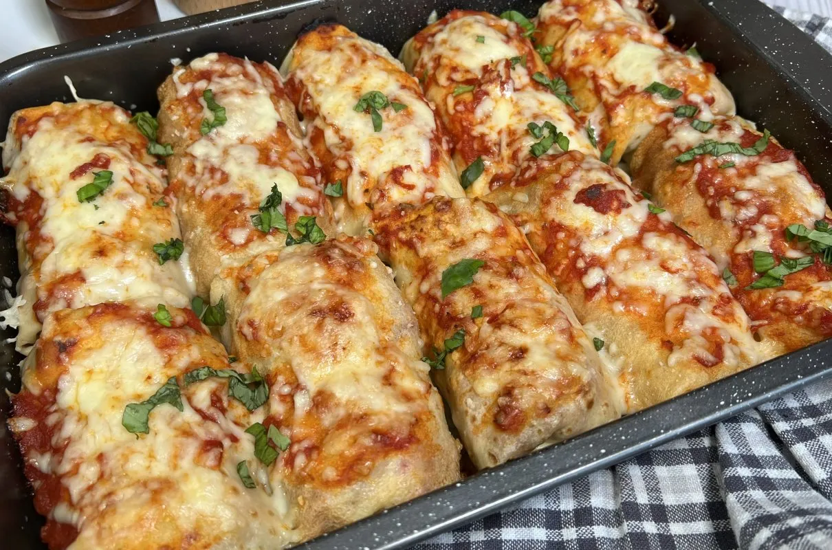 zapiekanka z naleśników wytrawna, zapiekanka z mięsem mielonym