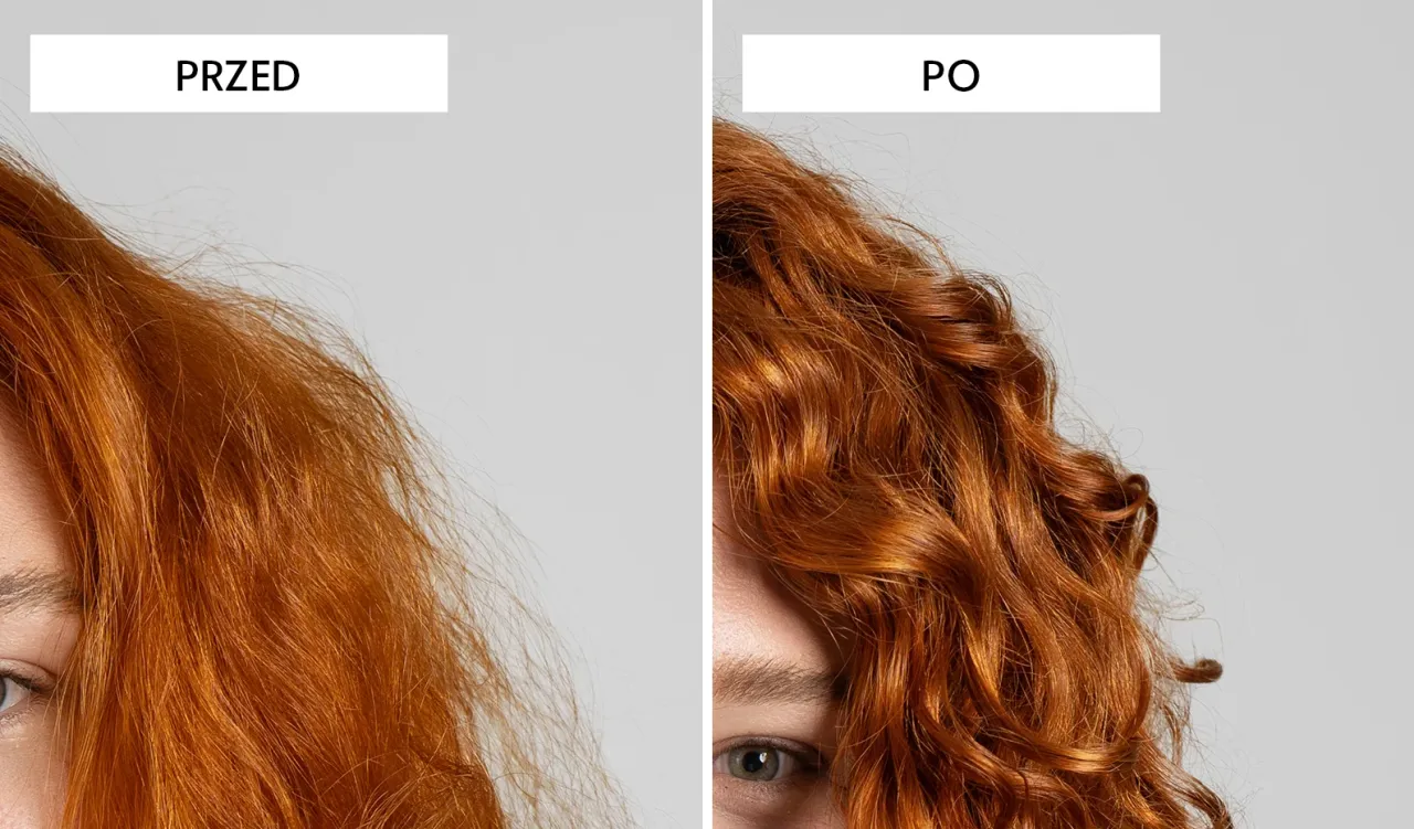 Przed i po: proste, puszące się włosy zamieniają się w piękne, falowane loki. Zobacz, jak zrobić falowane włosy!