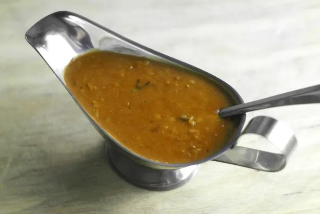 wegański sos do kaszy gryczanej