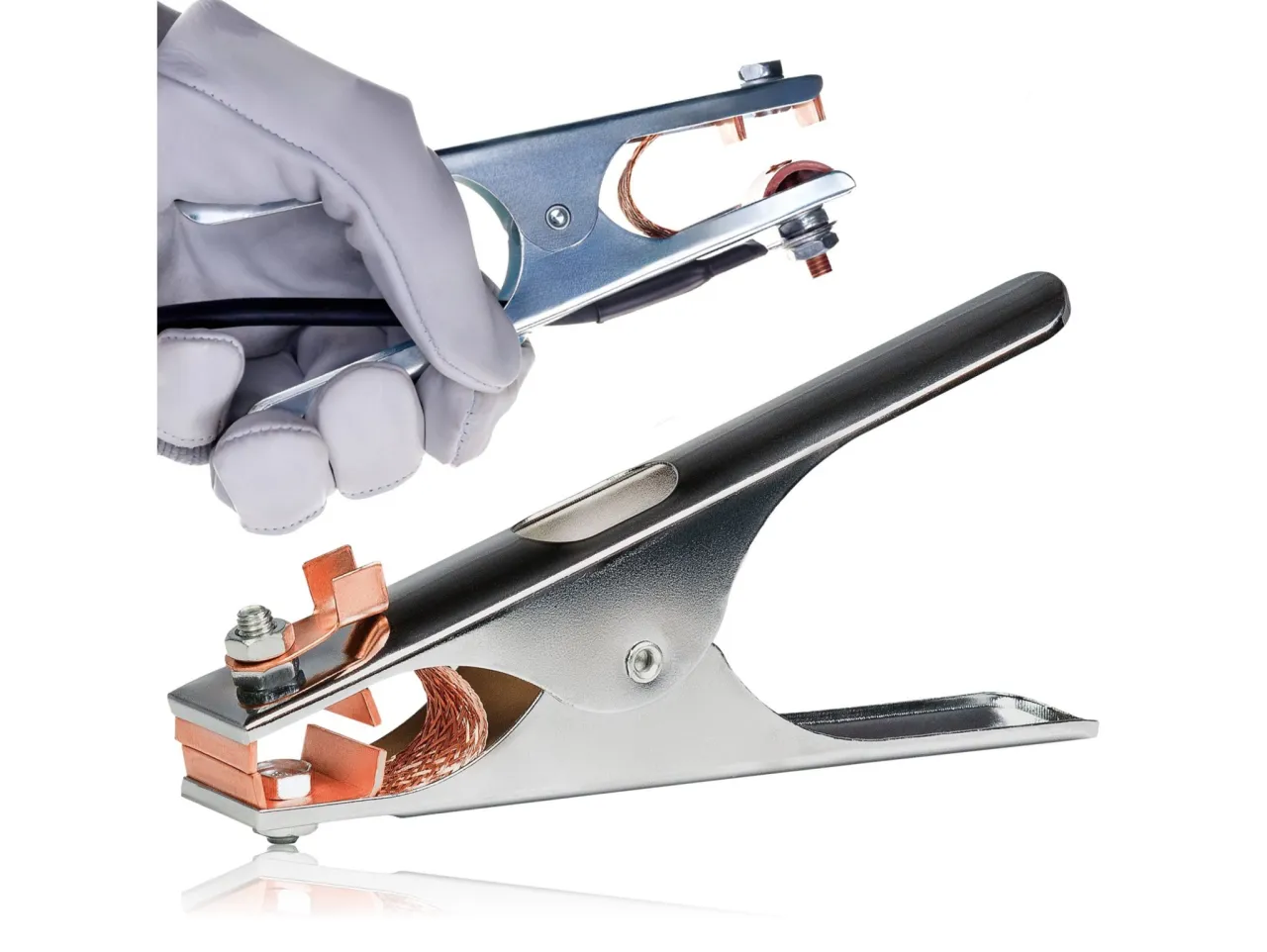 prawidłowe mocowanie zacisku masowego spawanie