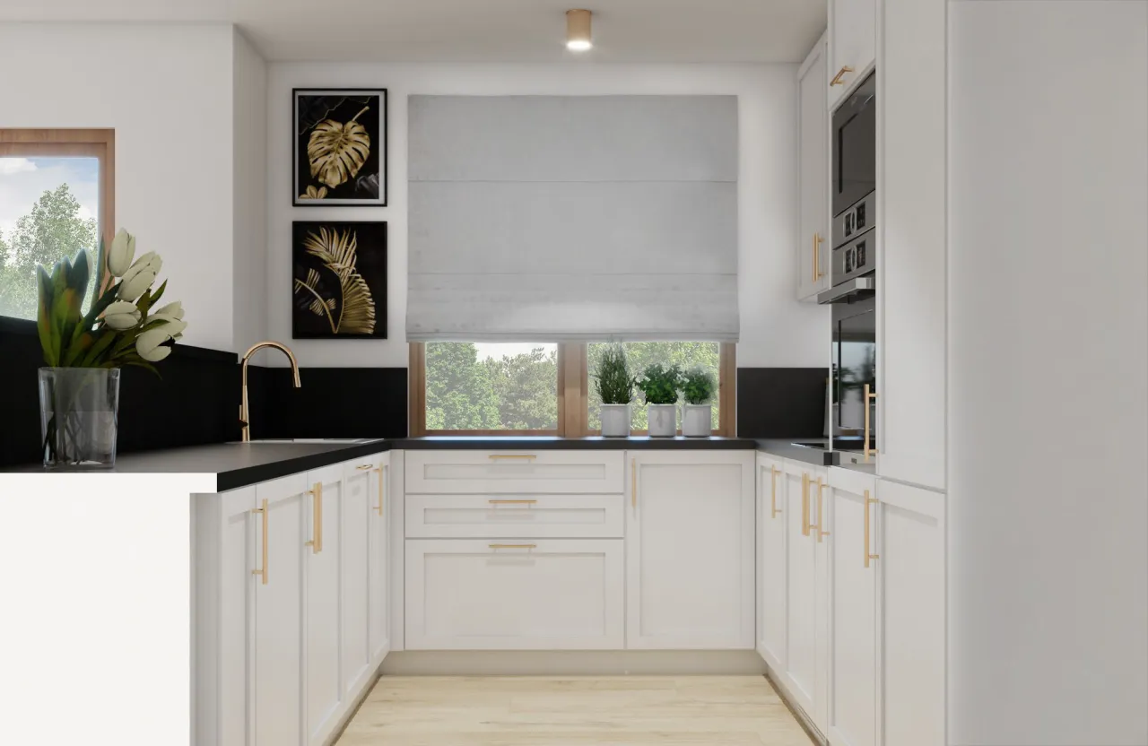 biała kuchnia z uchwytami inspiracje