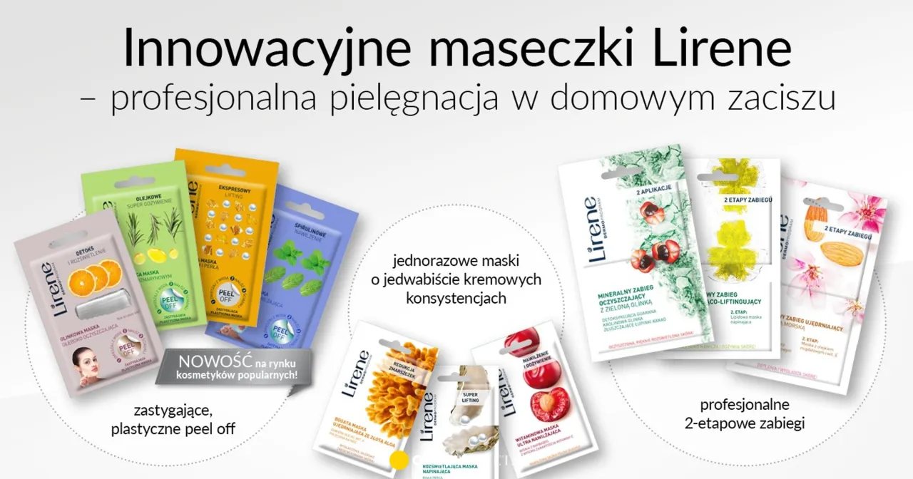 Lirene maseczki rewitalizujące rodzaje