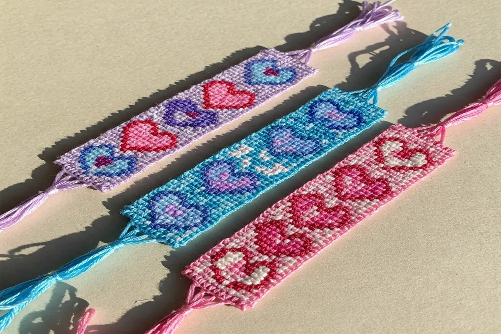 materiały do bransoletki z muliny