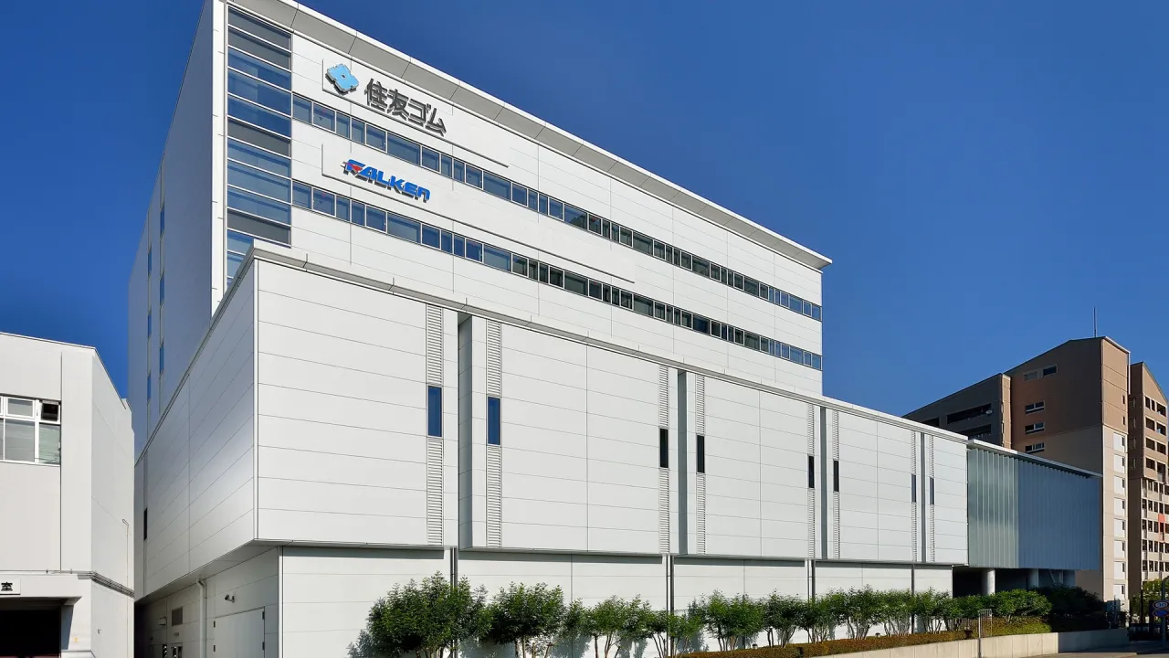 Mapa fabryk Sumitomo Rubber Industries Falken