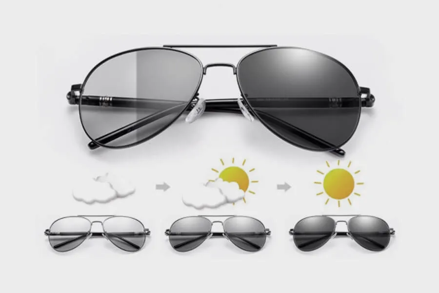 okulary fotochromowe w samochodzie porównanie