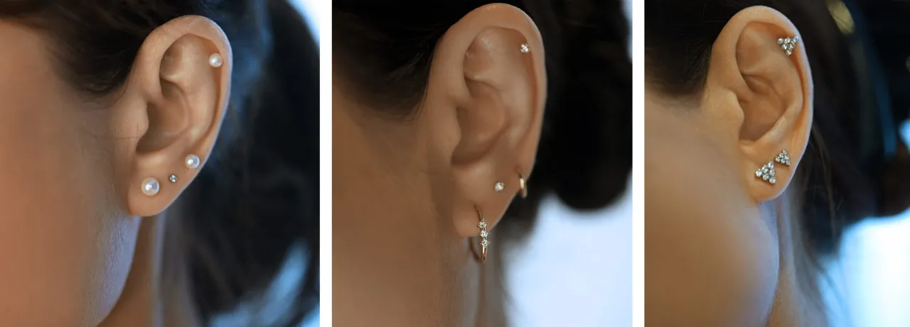 curated ear helix inspiracje