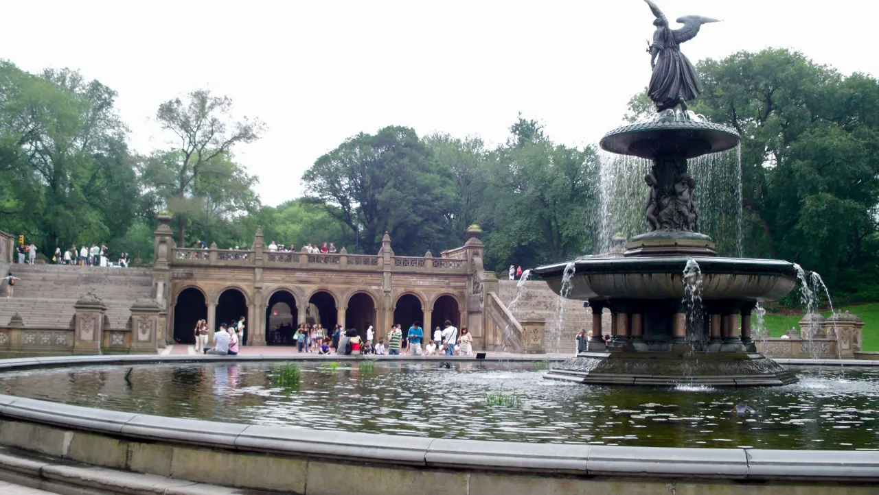 Central Park Bethesda Terrace und Brunnen