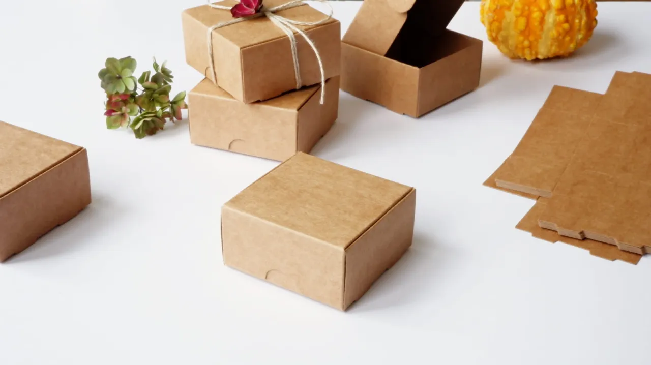 ekologiczne opakowanie biżuterii kraft len