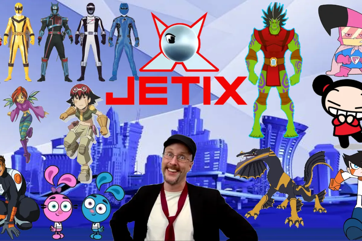 Kolaż postaci z bajek Jetix